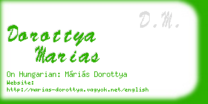 dorottya marias business card